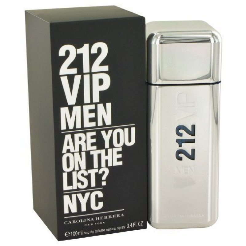 Carolina Herrera 212 Vip 남성용 오드뚜왈렛 스프레이, 3.4온스(포장은 다를 수 있음)