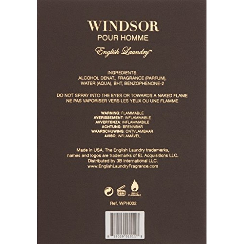 English Laundry Windsor Pour Homme 오드 퍼퓸 스프레이, 0.68 Fl Oz
