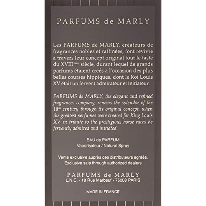 PARFUMS de MARLY - 헤로드 - 2.5 Fl Oz - 남성용 오 드 퍼퓸 - 탑 노트 계피, 후추 - 하트 노트 담배 잎, 향, 시스테, 오스만투스 - 베이스 노트 바닐라 포드, 머스크, 우디 어코드 - 75ml