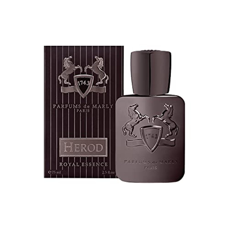 PARFUMS de MARLY - 헤로드 - 2.5 Fl Oz - 남성용 오 드 퍼퓸 - 탑 노트 계피, 후추 - 하트 노트 담배 잎, 향, 시스테, 오스만투스 - 베이스 노트 바닐라 포드, 머스크, 우디 어코드 - 75ml