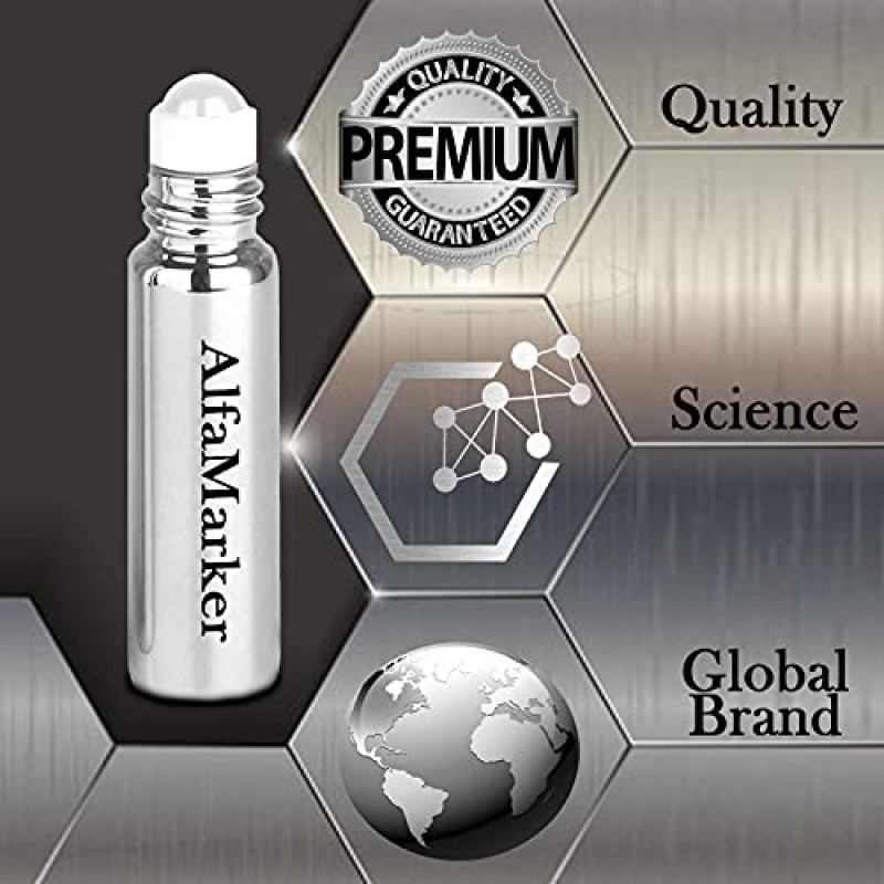 ALFAMARKER 남성용 페로몬 세트 5px 2ml - 남성 페로몬 향수 세트 무제한 2px5ml - 향수 콘 페로모나스 - 훌륭한 명절 선물