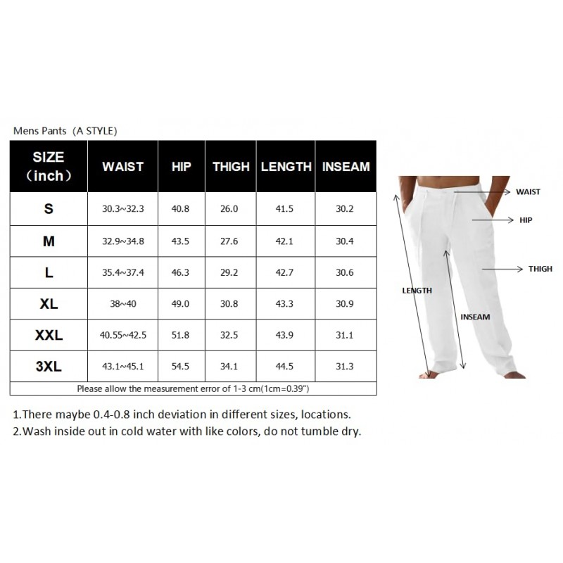 PASLTER 남성 캐주얼 리넨 바지 루즈 피트 스트레이트 다리 신축성있는 Drawstring 허리 여름 해변 요가 긴 바지