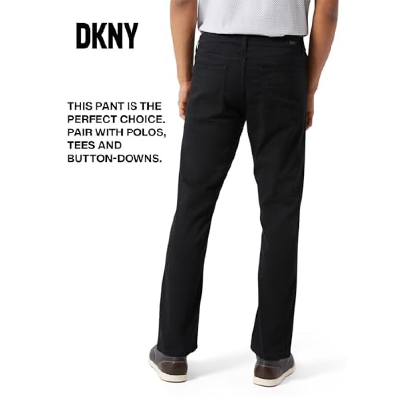 DKNY 남성용 바지 - 남성용 5포켓 바지 | 남성용 스트레치 캐주얼 바지 슬림핏 바지 - 남성용 퍼포먼스 바지