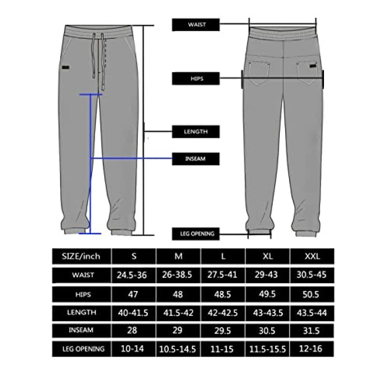 Bilitry Men Joggers 치노 카고 바지 하이킹 야외 레크리에이션 바지 능직 피트니스 트랙 조깅 바지 캐주얼 코튼 바지