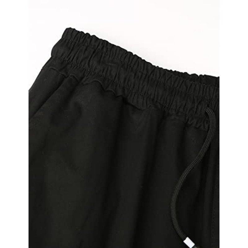 Bilitry Men Joggers 치노 카고 바지 하이킹 야외 레크리에이션 바지 능직 피트니스 트랙 조깅 바지 캐주얼 코튼 바지