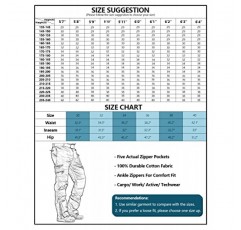 AKARMY 남성용 작업 바지, 남성용 카고 바지, 스트레이트 전술 바지, 멀티 지퍼 포켓이 있는 작업 여행 캐주얼 바지
