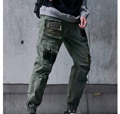 XYXIONGMAO 멀티 포켓 루즈 오버올 캐주얼 기능성 바지 Cargo Joggers Techwear 남성용 하렘 힙합 바지