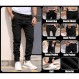 Wimerace Mens Joggers 카고 바지 남성 패션 바지 스웨트 팬츠 캐주얼 작업 치노 바지 Drawstring 6 Pockets