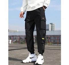 남성 조깅 바지 펑크 카고 헐렁한 Techwear streetwear 힙합 커플 여성 남여 스포츠 캐주얼 바지