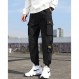 남성 조깅 바지 펑크 카고 헐렁한 Techwear streetwear 힙합 커플 여성 남여 스포츠 캐주얼 바지