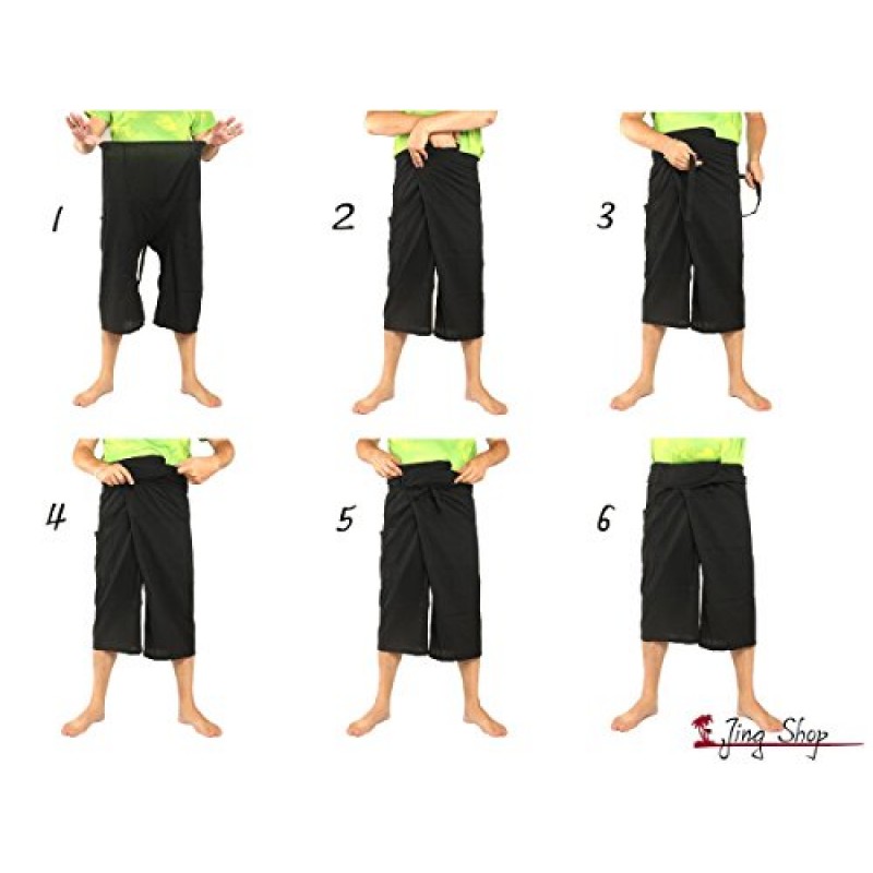 jing shop 태국 피셔맨 팬츠 패치워크