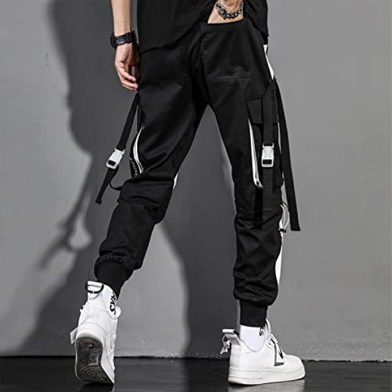 Aelfric Eden Mens Techwear 조깅 바지 긴 멀티 포켓 야외 패션 캐주얼 조깅 쿨 팬츠