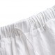 YAOBAOLE 남성 리넨 반바지 여름 해변 반바지 Drawstring 탄성 허리 느슨한 여름 요가 바지