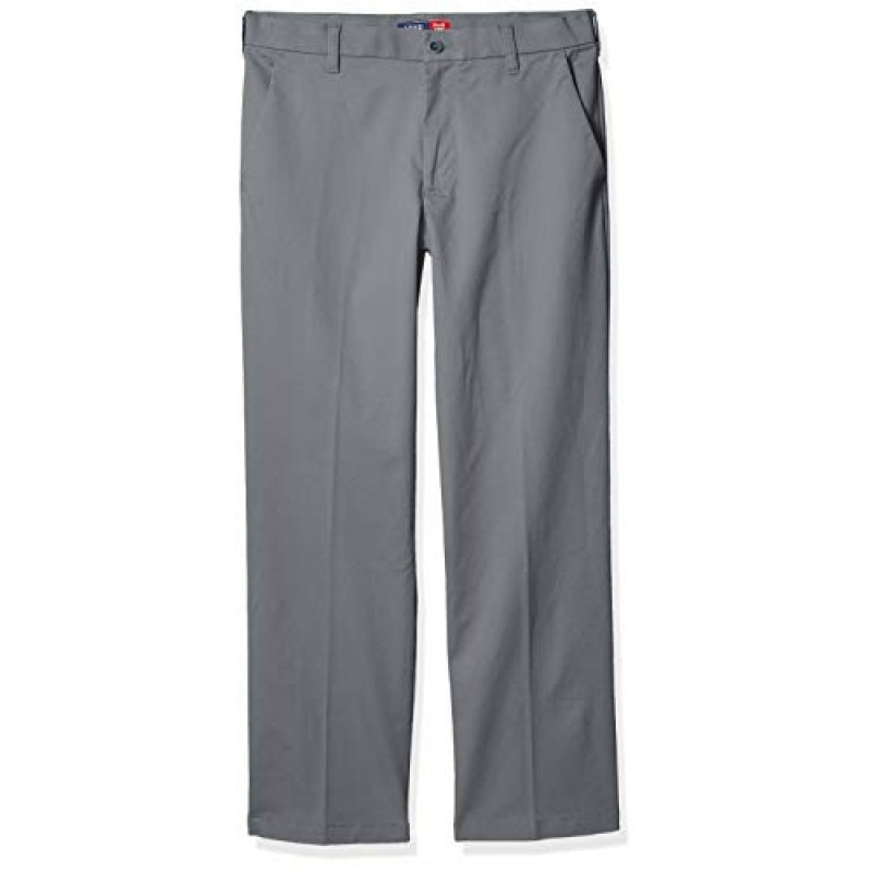 IZOD 남성용 퍼포먼스 스트레치 클래식 핏 플랫 프론트 치노 팬츠