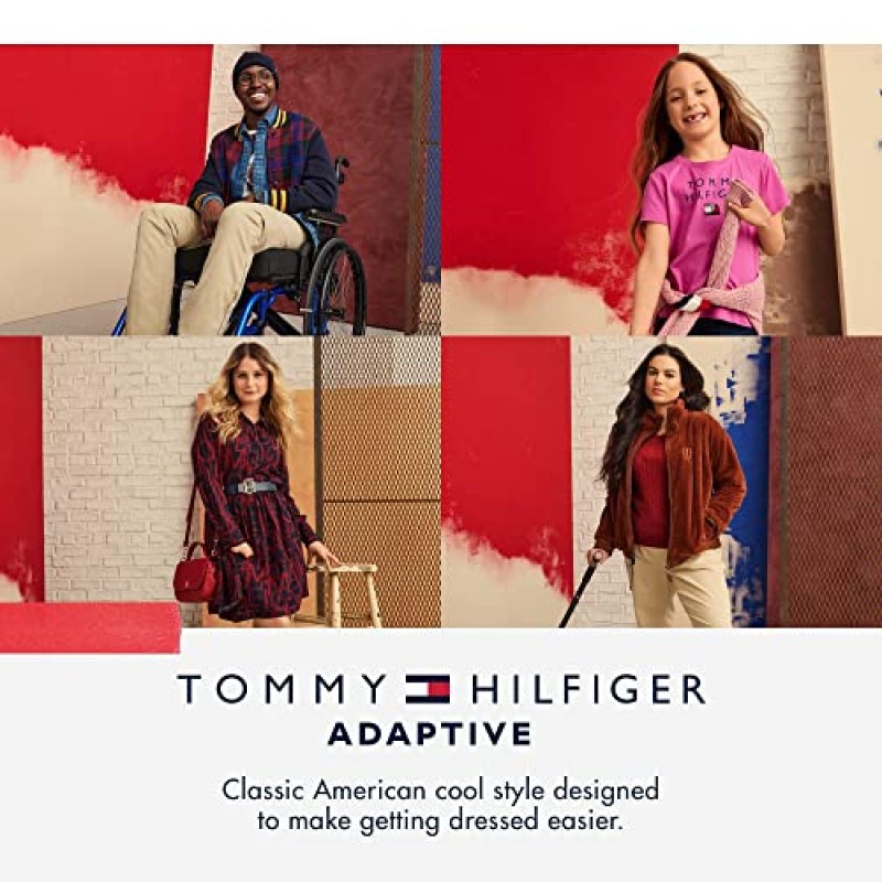 조절 가능한 허리와 자석이 있는 Tommy Hilfiger 남성용 어댑티브 치노 팬츠