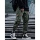 남성 세련된 힙합 조깅 Techwear 카고 바지 남성용 스트리트 패션 바지