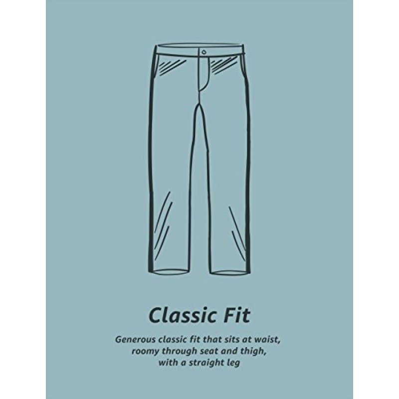 Amazon Essentials 남성용 클래식핏 주름 방지 플랫 프론트 치노 팬츠(빅 & 톨 사이즈로 구매 가능), 블랙, 40W x 32L