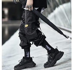 XYXIONGMAO 전술 조깅 카고 바지 힙합 하렘 Techwear streetwear 남성용 스 트리머 오버올 루즈 캐주얼 바지