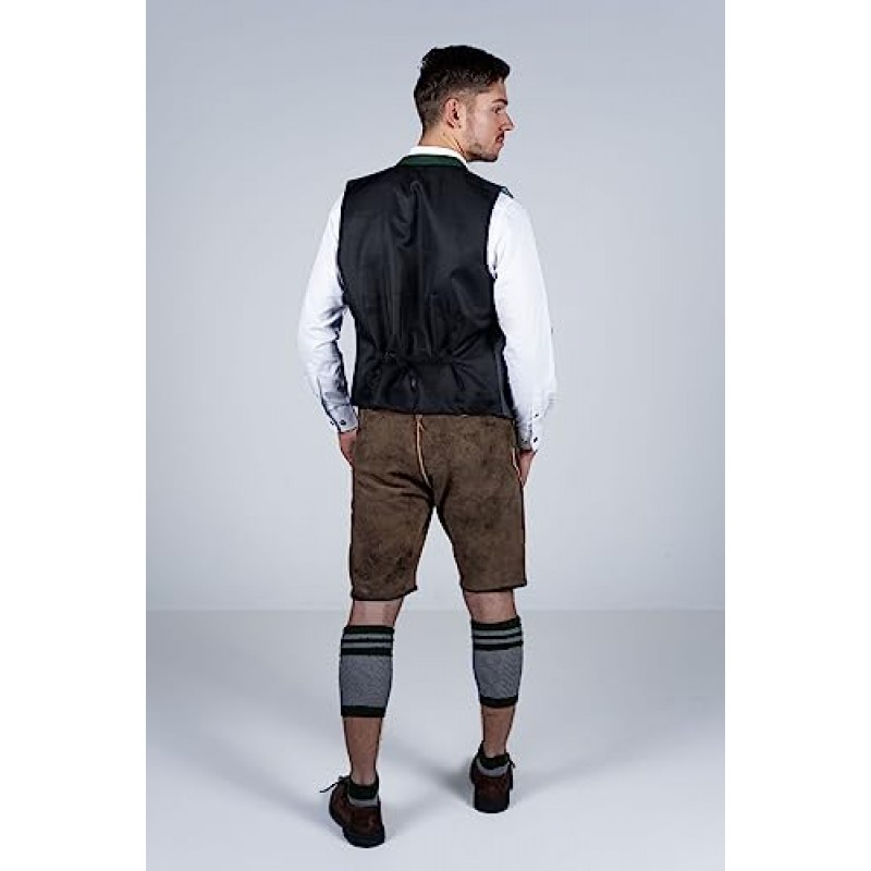 Edelnice Trachtenmode 바이에른 전통 짧은 가죽 바지 Fabian Lederhosen with Belt