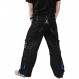 Darkrock Prime Quality 남성 고딕 본디지 바지 블루 스레드 사이버 팬츠 펑크 반바지 메탈 스터드 Tripp Pants/Gothic Pant/USA