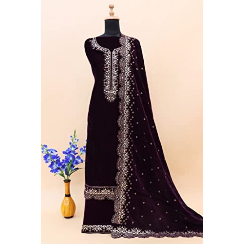 kurti bazaar 전통 착용 인도 파키스탄 디자이너 무거운 자수 작업 Salwar Kameez 바지 정장