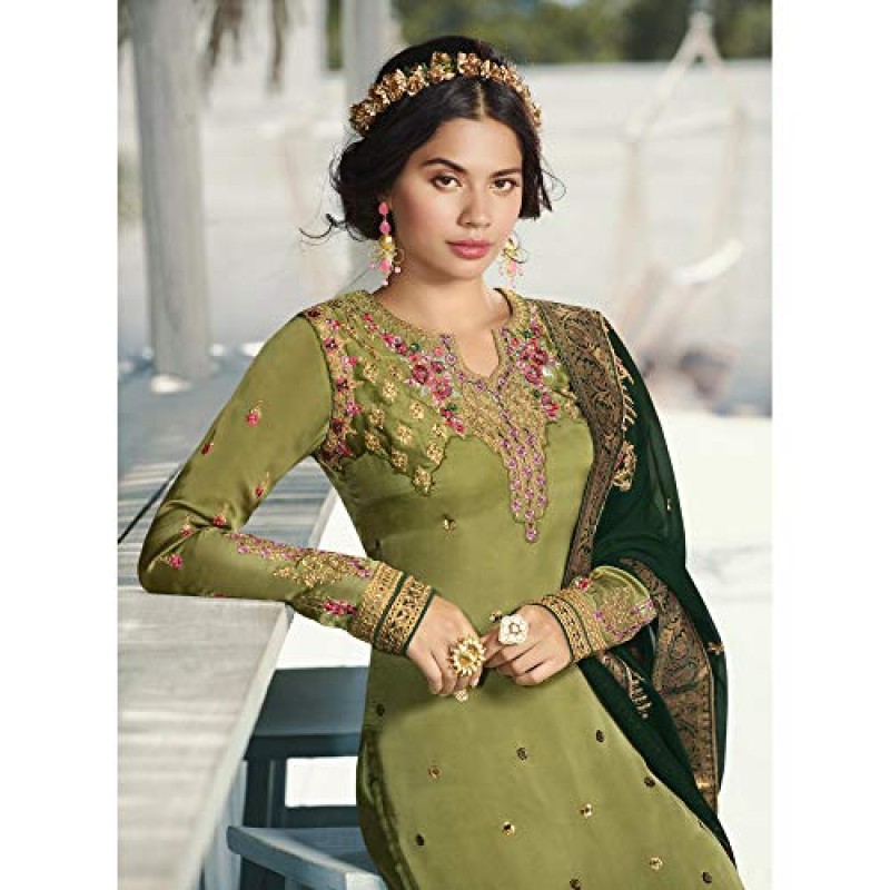 kurti bazaar 스티치 세련된 디자이너 파키스탄 Shalwar Kameez 정장 인도 바지 바지 Dupatta 드레스