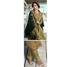 kurti bazaar 스티치 세련된 디자이너 파키스탄 Shalwar Kameez 정장 인도 바지 바지 Dupatta 드레스