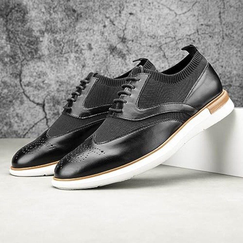 Meijiana 남성 옥스포드 신발 남성 패션 가벼운 신발 캐주얼 비즈니스 신발