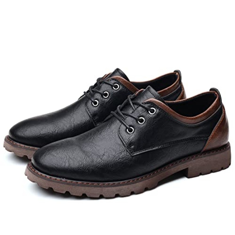 COSIDRAM Mens Fashion Oxfords 캐주얼 드레스 슈즈 비즈니스 오피스 신사 가죽 신발을위한 클래식 모던 드레스 슈즈