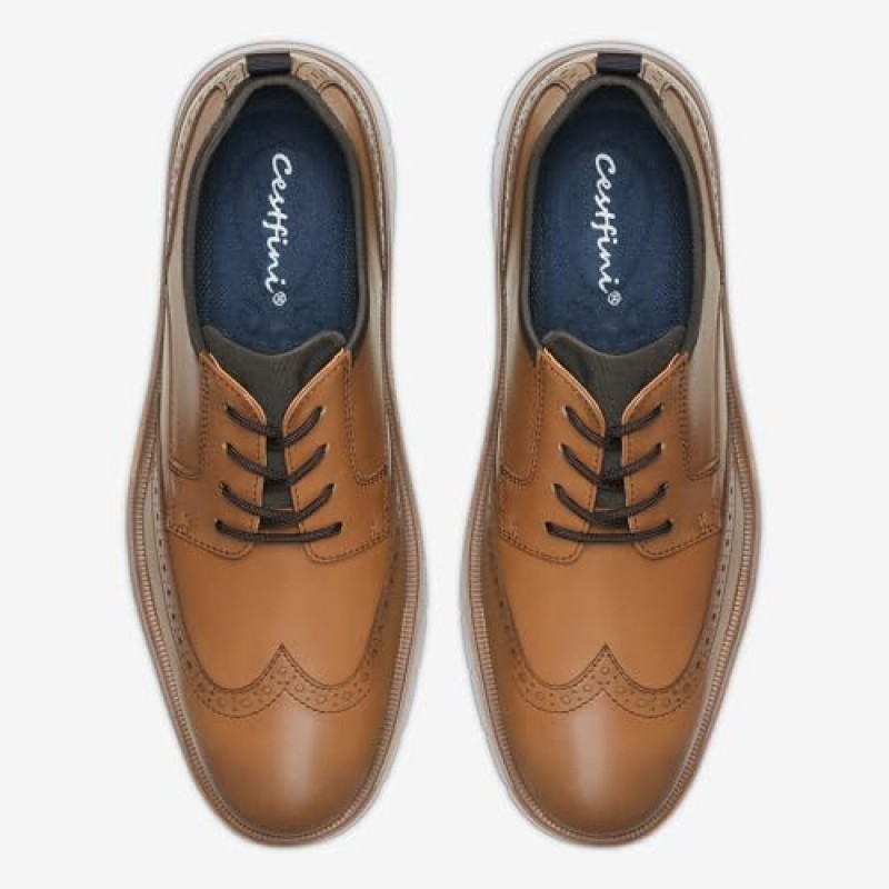 Cestfini Mens Dress Shoes 캐주얼 옥스포드 신발 드레스 스니커즈 편안한 비즈니스 Wingtip Brogue Office Shoes