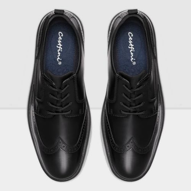 Cestfini Mens Dress Shoes 캐주얼 옥스포드 신발 드레스 스니커즈 편안한 비즈니스 Wingtip Brogue Office Shoes