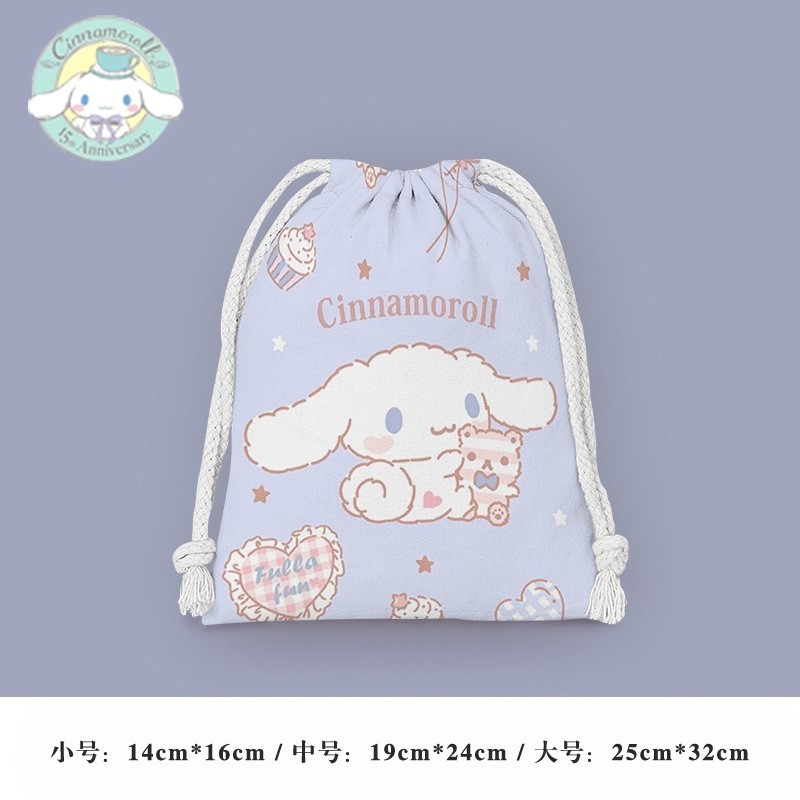 계피 개 주머니 Drawstring 만화 작은 가방 학생 보관 가방 화장품 가방 휴대용 세면 용품 가방 캔버스 가방