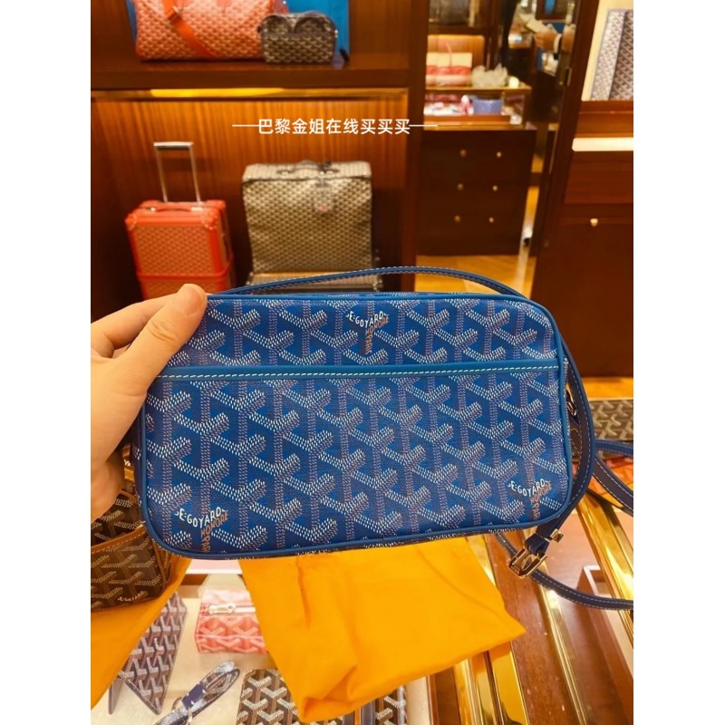 Goyard 카메라 가방 클래식 Y 단어 로고가 인쇄된 도시락 가방 Goya 스몰 스퀘어 가방 남성과 여성을 위한 싱글 숄더 크로스바디 백