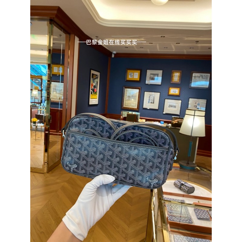 Goyard 카메라 가방 클래식 Y 단어 로고가 인쇄된 도시락 가방 Goya 스몰 스퀘어 가방 남성과 여성을 위한 싱글 숄더 크로스바디 백