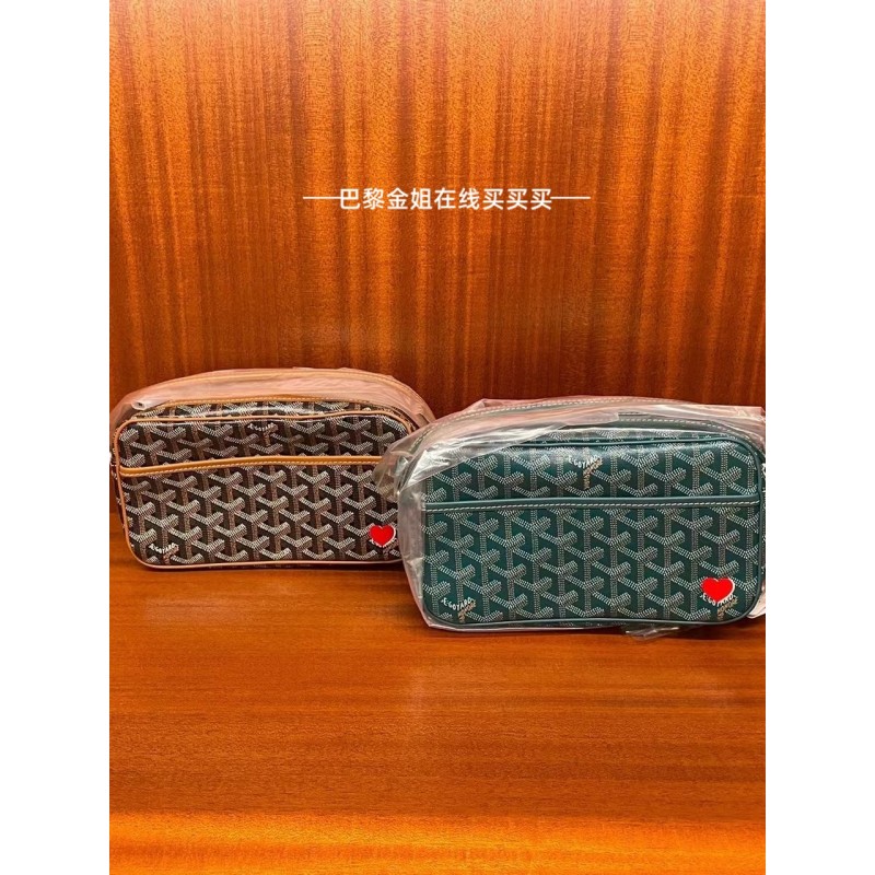 Goyard 카메라 가방 클래식 Y 단어 로고가 인쇄된 도시락 가방 Goya 스몰 스퀘어 가방 남성과 여성을 위한 싱글 숄더 크로스바디 백