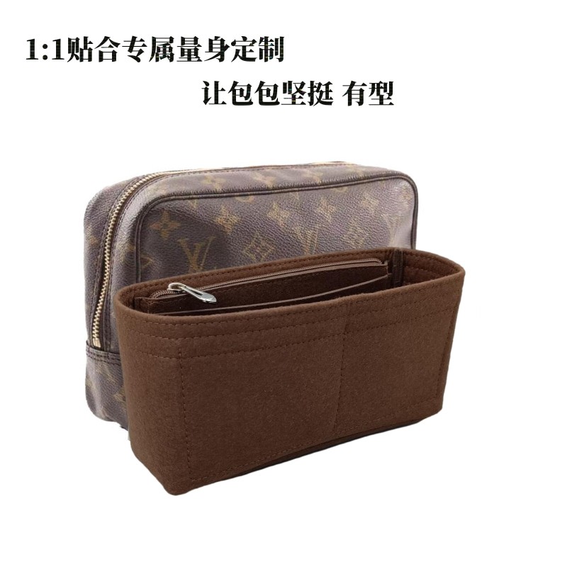 LV 중고 23 28 세면도구 가방 라이너 가방, Trousse 노안 화장품 가방 지원 유형 보관 지퍼에 적합