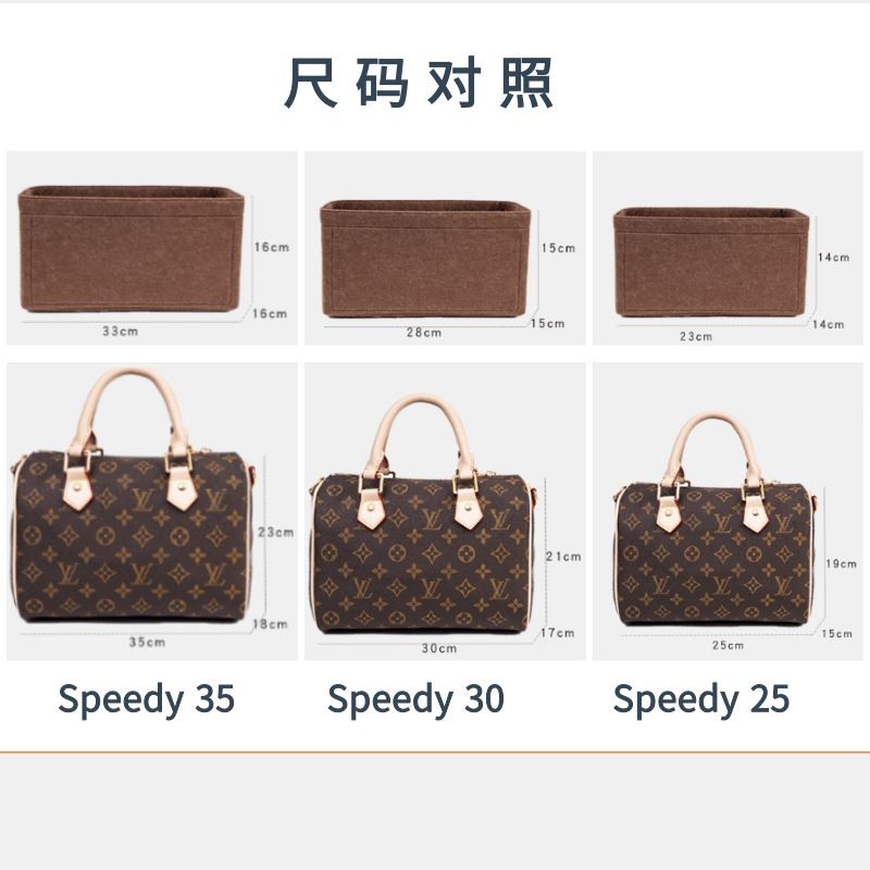 LV Speedy25 30 35 백 미디엄 백 라이너 백 보스턴 베개 백 바닥판 LVSpeedy에 적합