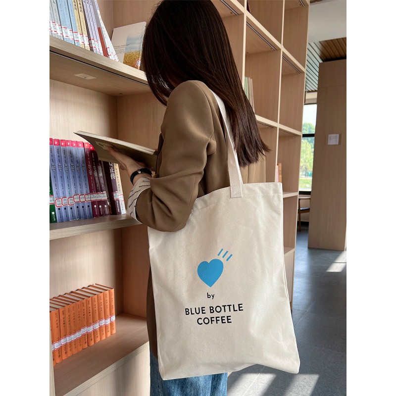 일본식 Bluebottle 아라비카 아라비카퍼센트 학생 숄더 휴대용 캔버스