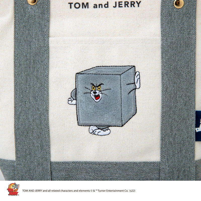 일본 잡지 부록 TOM and JERRY 톰과 제리 캔버스 가방 캐주얼 가방 도시락 가방