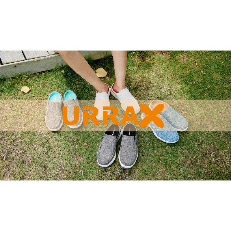 URRAX 여성용 컴포트 족저근막염용 정형외과용 슬립온 로퍼, 발 및 발목 통증을 위한 통기성 지지 신발, 캐주얼 캔버스 워킹 슬리퍼 간편한 슬립온오프