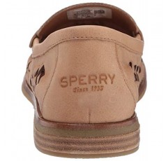 Sperry 여성용 Seaport 페니 플러시웨이브 우븐 가죽 페니 로퍼