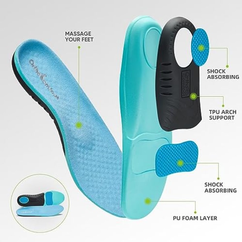 OrthoComfoot 여성용 정형용 슬립온 워킹 슈즈, 아치 지지대가 있는 편안한 발바닥 근막염 로퍼, 발과 발뒤꿈치 통증 완화를 위한 캐주얼 정형외과용 드라이빙 슈즈