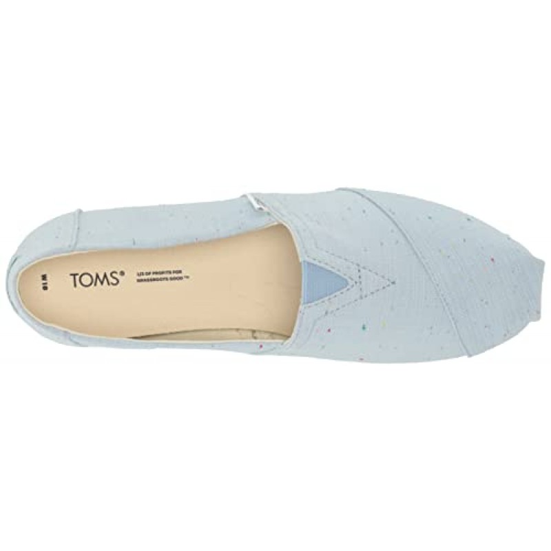 TOMS 여성용 알파가타 재활용 코튼 캔버스 로퍼 플랫