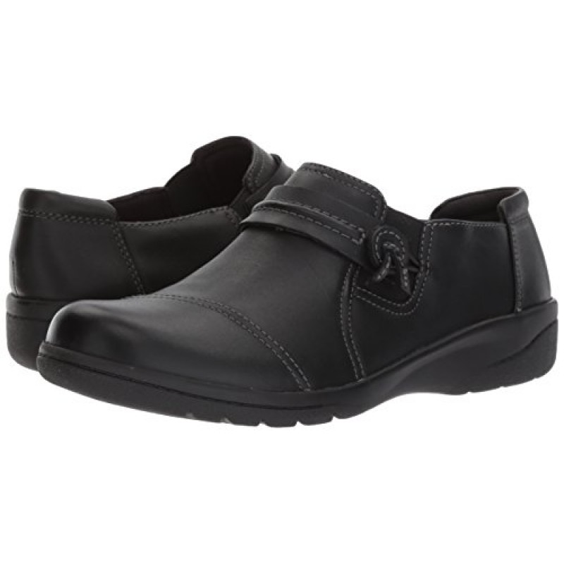 Clarks 여성용 Cheyn Madi 로퍼, 블랙 부드러운 가죽, 9M 미국