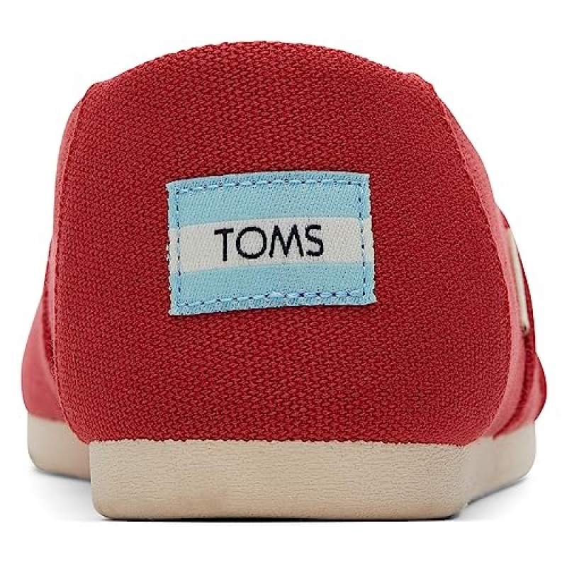 TOMS 여성용, Alpargata 재활용 슬립온 레드