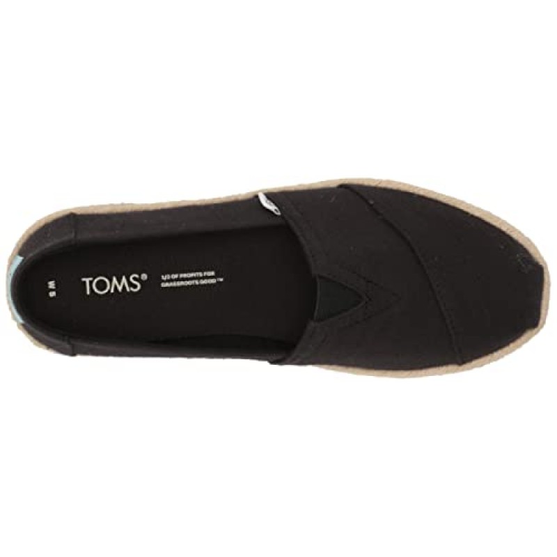 TOMS 여성용, 알파가타 로프 재활용 에스파드리유 슬립온