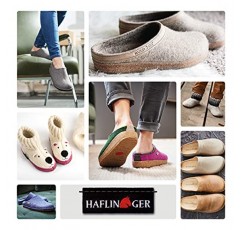 HAFLINGER 남녀공용 AS 슬리퍼 울 펠트솔