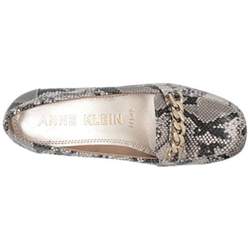 Anne Klein 여성용 Valisity 로퍼, 내추럴 스네이크 프린트, 8 US