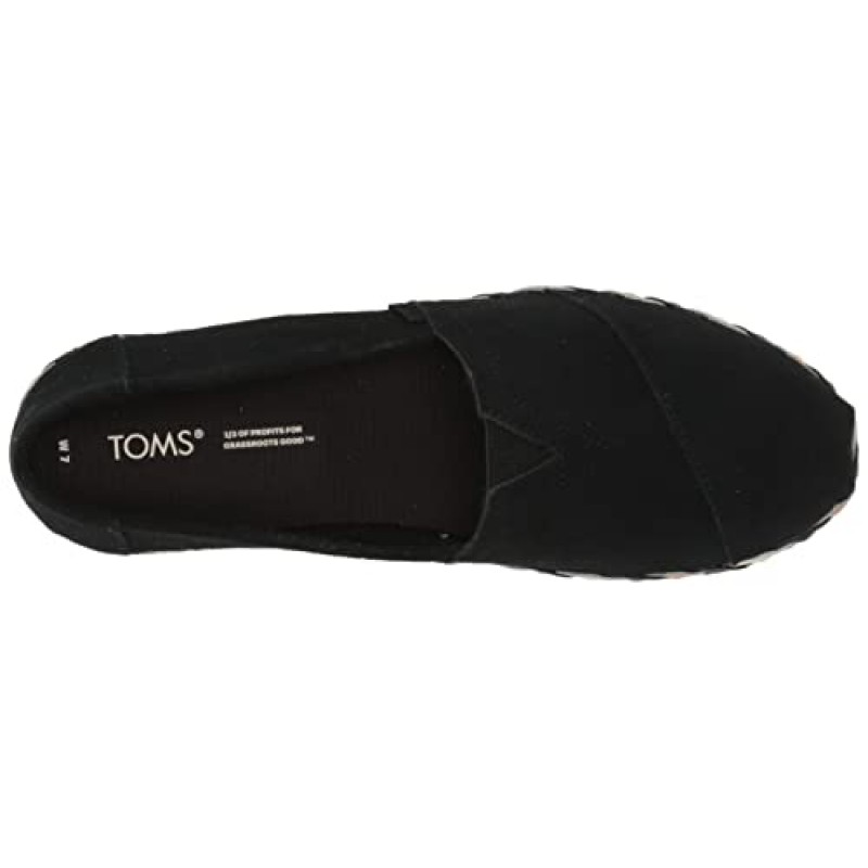 TOMS 여성용, 알파가타 가죽 랩 슬립온