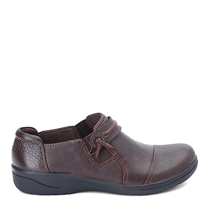 Clarks 여성용 Cheyn Madi 로퍼, 다크 브라운 텀블 가죽, 8.5W 미국